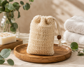 Natural Exfoliating Soap Pouch with Drawstring