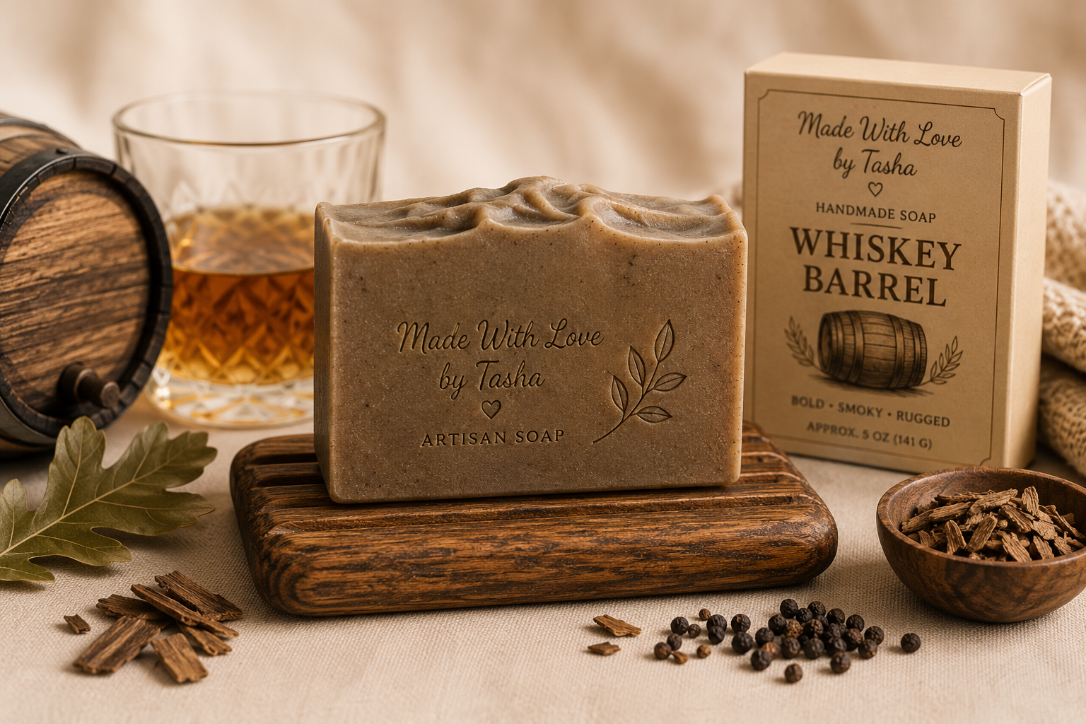 Whiskey Barrel – Men’s Artisan Soap